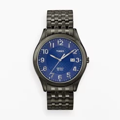 Timex® Stainless Steel Black Ion Expansion Watch - T2P203 - Men