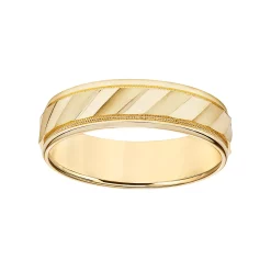 AXL 14k Gold Men's Wedding Band
