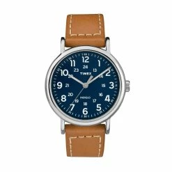 Timex® Unisex Weekender Leather Watch - TW2R42500JT