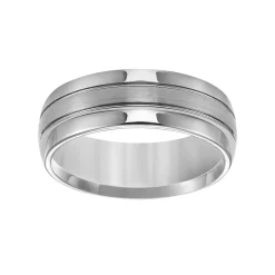 AXL Tungsten Groove Men's Wedding Band