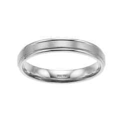 Men's AXL 14k White Gold Wedding Band