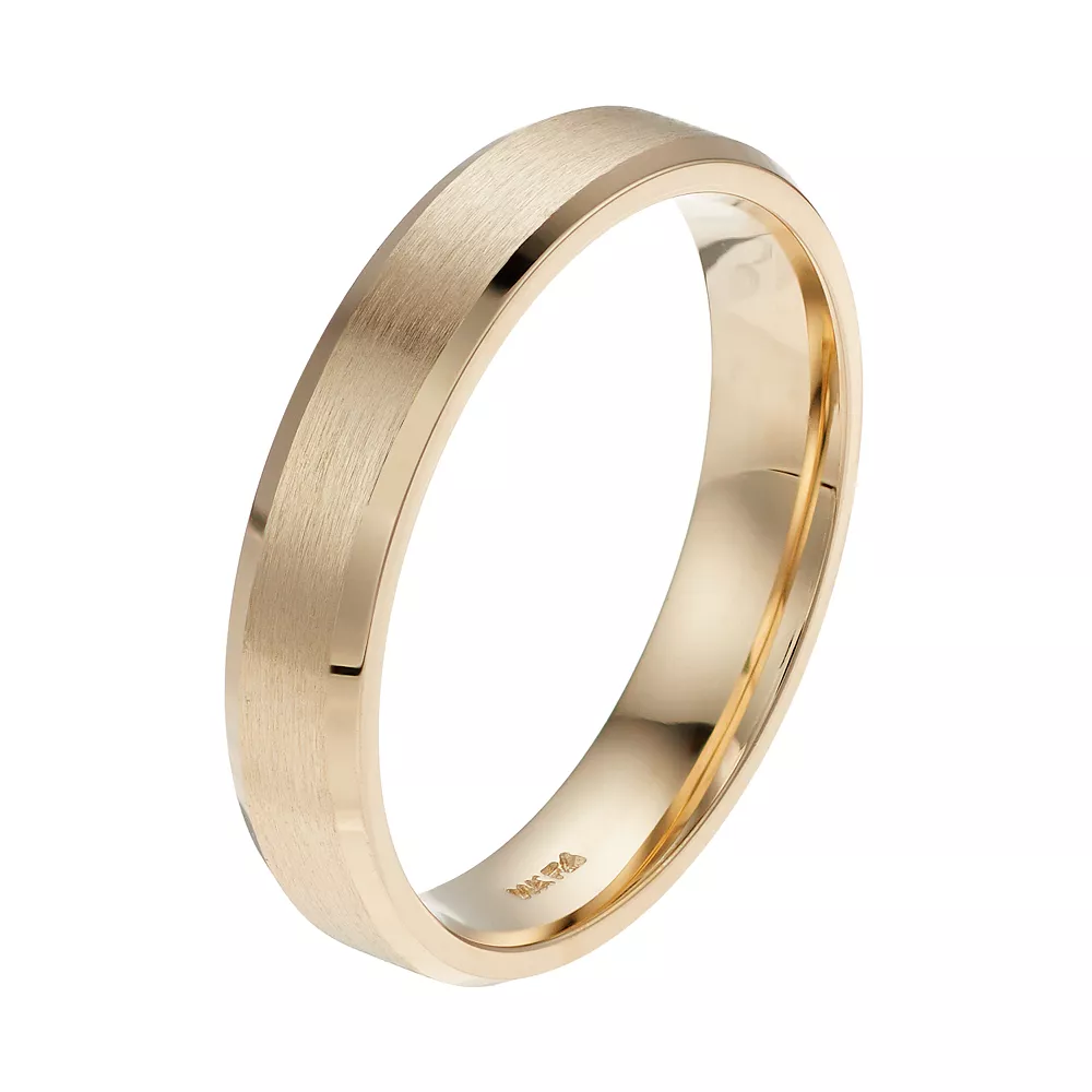 Men's AXL 14k Gold Wedding Band - Image 2