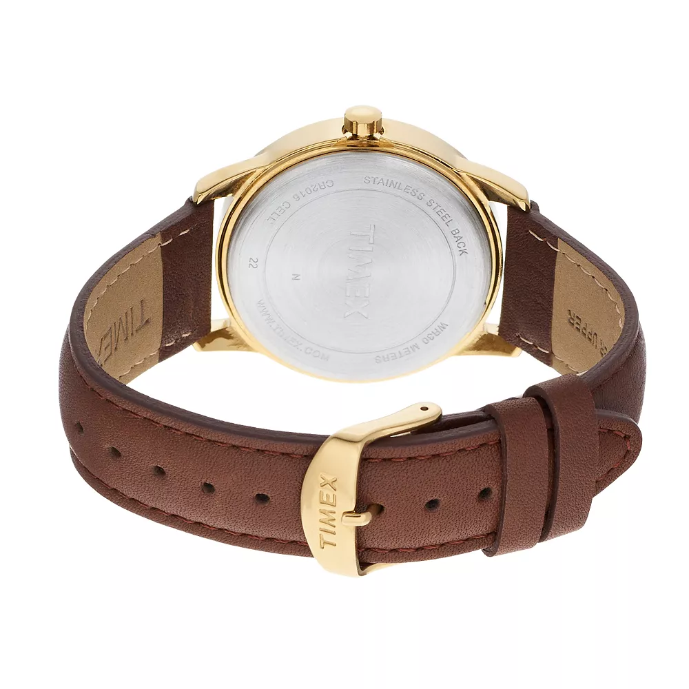 Timex® Men's Easy Reader Leather Watch - TW2P75800JT - Image 2