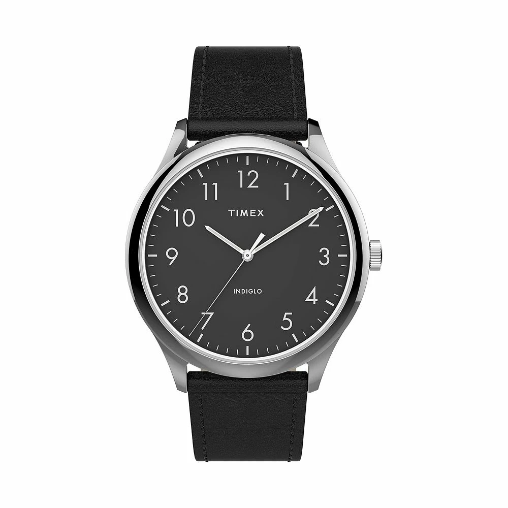 Timex® Men's Modern Easy Reader Leather Watch - TW2T71900JT