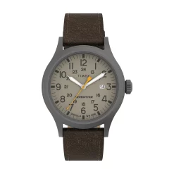 Timex® Expedition Scout Men's Leather Strap Watch - TW4B23100JT