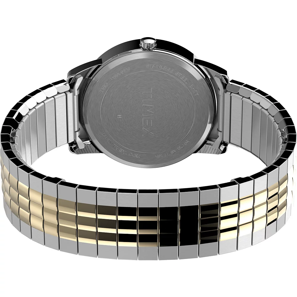 Timex® Men's Easy Reader® Perfect Fit Two-Tone Expansion Band Watch - TW2V05600JT - Image 2