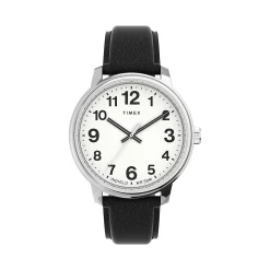Timex® Easy Reader® 43 MM Men's Bold Leather Strap Watch - TW2V21200JT