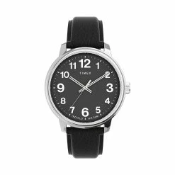 Timex® Easy Reader® 43 MM Men's Bold Leather Strap Watch - TW2V21400JT